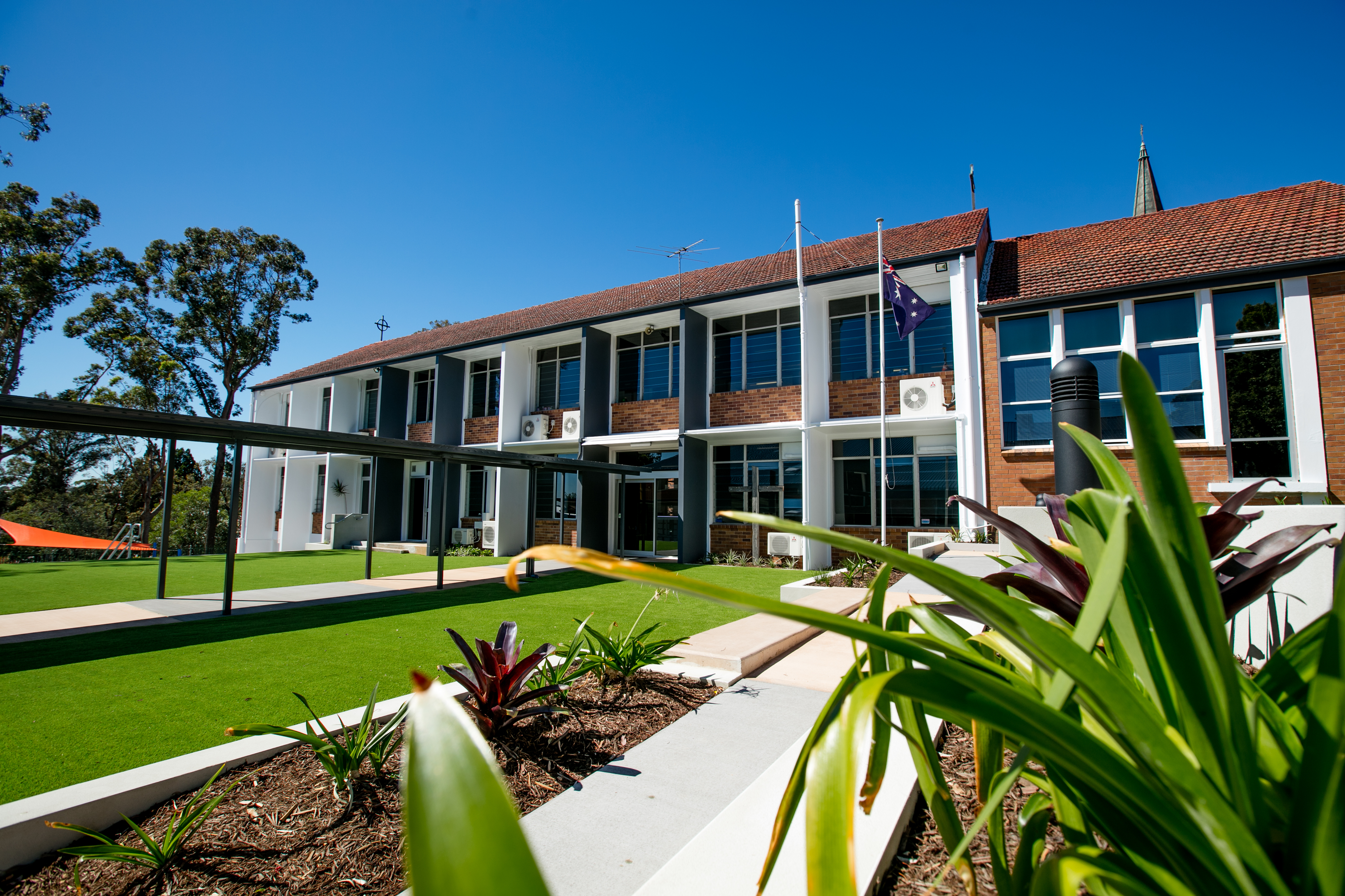 School Building (from the school side)